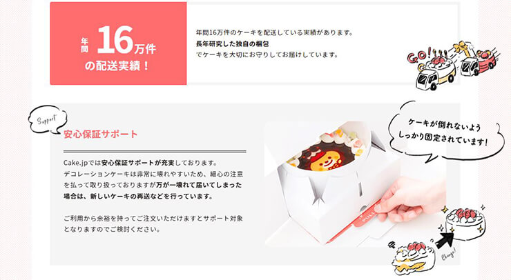 Cake.jp をおすすめする秘密はココ！